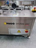 Pago System 221 Etikettiermaschine Tamper Evident Seitenlaschen